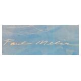 Paul Melia Signed US Air Aviation Framed Artwork 24x36