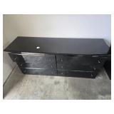 Black 6-Drawer MCM Dresser with Modern Gloss Finish