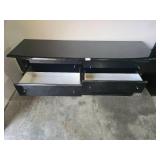 Black 6-Drawer MCM Dresser with Modern Gloss Finish