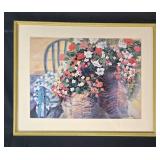 Framed Floral Print by N. Brad Smith, 28x35 Inches