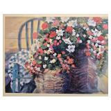 Framed Floral Print by N. Brad Smith, 28x35 Inches