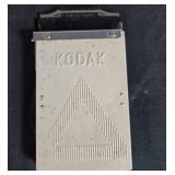 VTG Kodak Photographic Empty Paper Pack Box, Gray Art Portfolio Case, and Kodak Film Holder