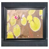 Framed Water Lily Photograph and Unframed Botanical Art Prints Collection