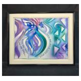 Judy Freeman Framed Abstract Art Print, 26x21 Inches