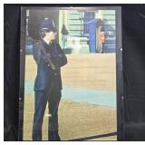 VTG 16x12 Photographic Print of British Policeman and Guard at Buckingham Palace