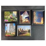 Set of Framed City and Landscape Photographs