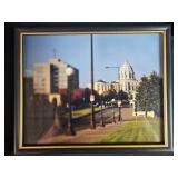 Set of Framed City and Landscape Photographs