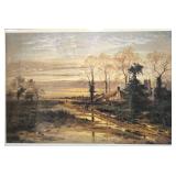 Framed Print Benjamin Williams Leader February Fill Dyke 20x27.5 in