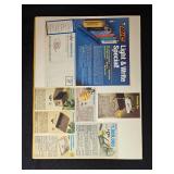 Collection of Vintage 1970s and 1980s Advertising Prints and Annual Report