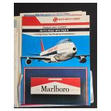 Set of Vintage Aviation Color Photographs Featuring Aircraft and Airport Scenes