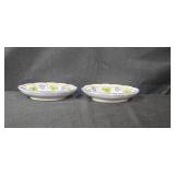 Set of 4 Giovanni Vietri Hand Painted Oval Ceramic Serving Dishes