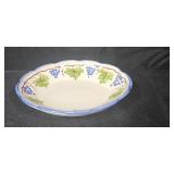 Set of 4 Giovanni Vietri Hand Painted Oval Ceramic Serving Dishes