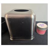 Home Decor Collection with Honey Jar, Bowl, Metal Tissue Holder, and Swan Creek Candle