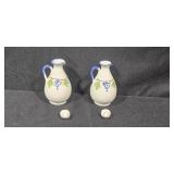 Giovanni Vietri Hand Painted Ceramic Oil and Vinegar Set