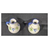 Giovanni Vietri Hand Painted Ceramic Oil and Vinegar Set