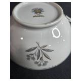 Noritake China Bessie 5788 Sugar Bowl with Lid and Creamer Set