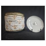 Noritake China Bessie 5788 Teacup and Saucer Set of 12 with Floral Pattern and Quilted Case - display not inc