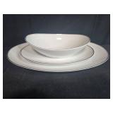 Noritake China Bessie 5788 Serving Platter and Oval Bowl Set