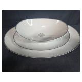 Noritake China Bessie 5788 Serving Platter and Oval Bowl Set
