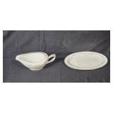Noritake Fine China Sherwin Gravy Boat with Underplate