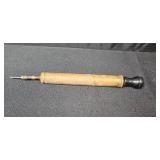 Antique Brass Pump with Wood Handle