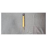 Antique Brass Pump with Wood Handle