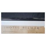 Framed Vintage Hotel Belmar Rules and Notices Sign Mazatlan Mexico 21x12 in