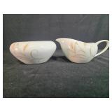 World Wide Harvest Wheat Creamer and Sugar Bowl Set Made in Japan