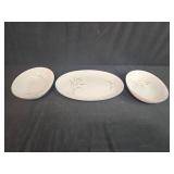 Harvest Wheat Serving Platter and Bowls Set by World Wide Japan