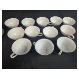 Harvest Wheat Japan World Wide Porcelain Tea Cups and Saucers Set
