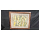 Framed Signed and Numbered Wolf Wildlife Art Print, 211/600