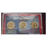 2009 United States Presidential Dollar Coin Set in Display Case