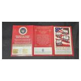 2014 United States Presidential Golden Dollar Coin Set in Display Case