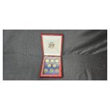 2010 United States Presidential Dollar Coin Set in Display Case