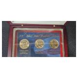 2010 United States Presidential Dollar Coin Set in Display Case