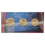 2011 United States Presidential Dollar Coin Set in Display Case