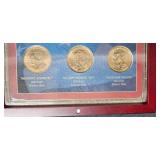 2013 United States Presidential Dollar Coin Set in Display Case