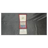 2011 United States Presidential Dollar Coin Set in Display Case