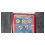 2011 United States Presidential Dollar Coin Set in Display Case