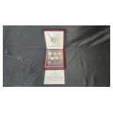 2014 United States Presidential Dollar Coin Set in Display Case