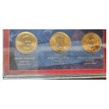 2014 United States Presidential Dollar Coin Set in Display Case