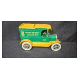 Collection of 5 Die-Cast Vehicles Including Greyhound Bus and 1913 Ford Model T Replica