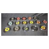 Collection of Vintage 45 RPM Records Assorted Artists and Labels - Inc Busy-Bee Phonograph Record From Early 1900s