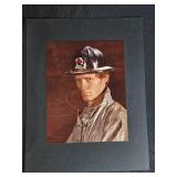 Vintage Minneapolis Tribune Newspapers and Firefighter Photo Print