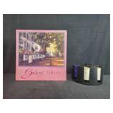 Gallery 550 Piece Unopened Jigsaw Puzzle and Poker Chip Set with Organizer