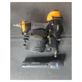 Freeman Coil Nailer Model PCN65 (gun only) and Coleman Graphite Flashlight Set