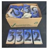 Box of 5 1/4 Inch Plastic Black Assorted House Numbers Assorted