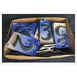 Box of 5 1/4 Inch Plastic Black Assorted House Numbers Assorted