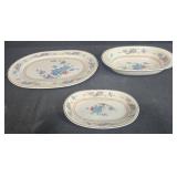 Noritake Versatone Bleufleur Serving Dishes Set of 3