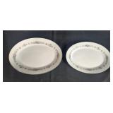 Noritake Cynthia 6666 Vintage Oval Platters Set of 2